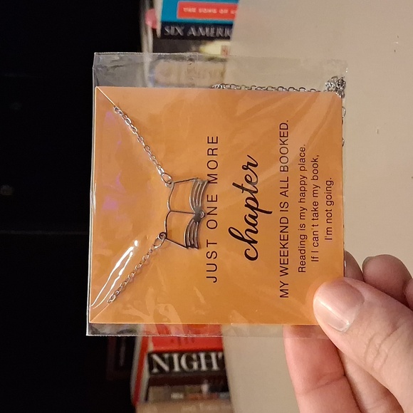 Jewelry - Just One More Chapter Book Necklace